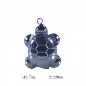 Hematite Turtle Pendant Assorted Size